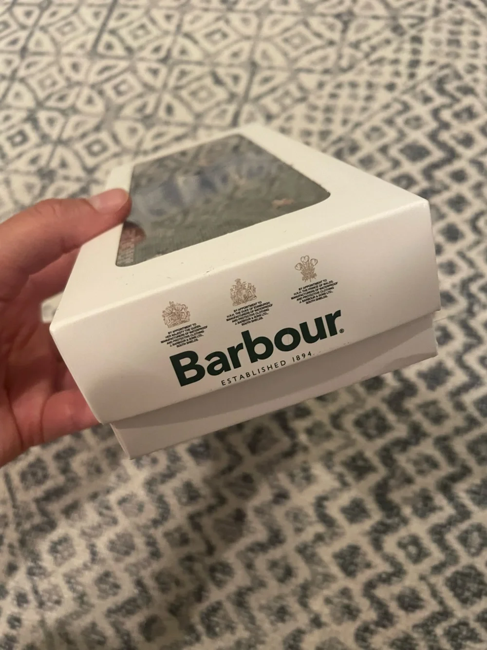 NWT Barbour Maven Dog sock gift box
